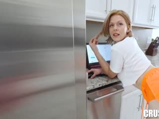 Little Ginger Stepdaughter Teases Daddy	