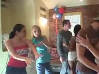Birthday party ends in an orgy
