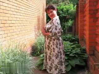 Chubby mature Nata likes to finger her ass and pussy when she's alone