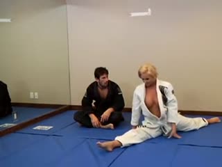 Pounded in the ass by her judo teacher