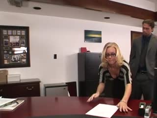 Boss gives a punishment to secretary Nicole